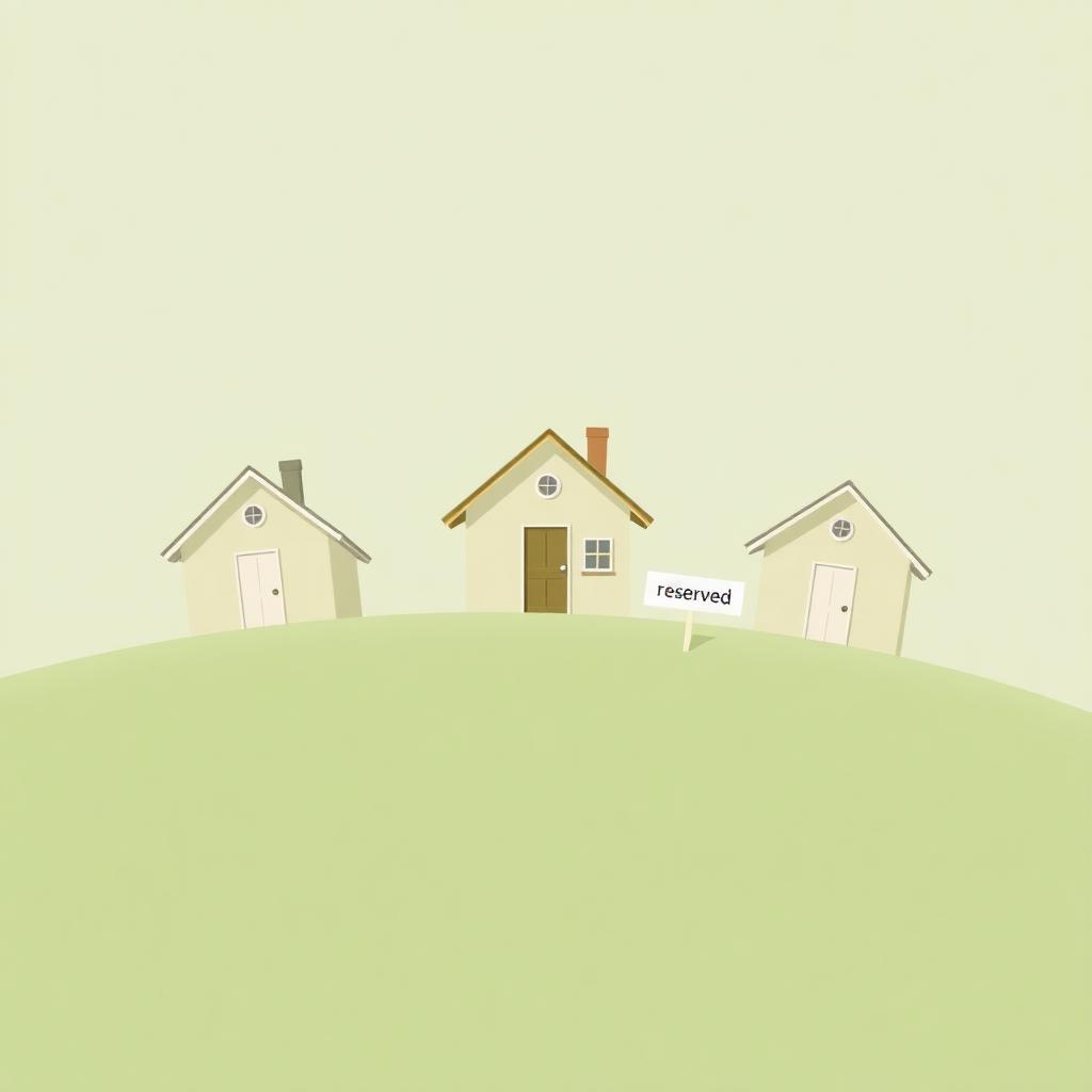 Small collection of exclusive cottages on a hillside